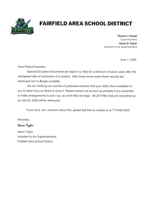 Special Education Records